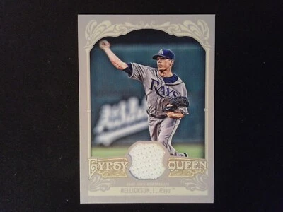 Jeremy Hellickson 2012 Topps Gypsy Queen #Gqrjh camiseta del juego Tampa Bay Rays WB6 Foto 1 de 2