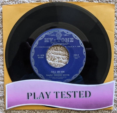 Barbara Martin РЕДКАЯ Gospel 45 об/мин: Call On Him - Hy Tone 453 Funk/Soul - ПРОТЕСТИРОВАНА - Изображение 1 из 3