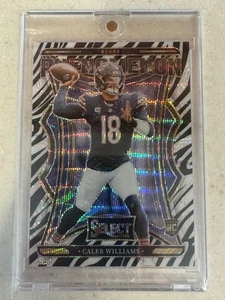 Panini Select 2024 - Phenomenon Caleb Williams #1 Zebra Prizm (RC) - Imagen 1 de 2