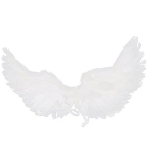 Elegante ala de ángel blanca para niños rendimiento ala vestir disfraces - Imagen 1 de 12