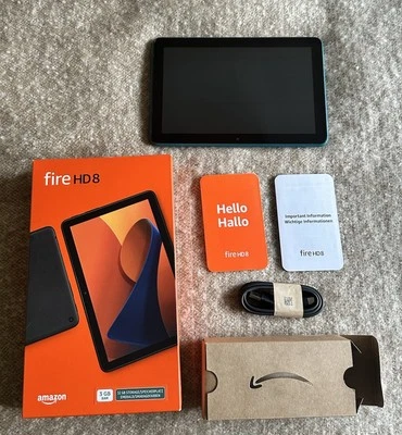 Amazon Fire HD 8 Latest Gen 2024 Emerald Green   32GB memory / 3GB RAM. - Image 1 of 4