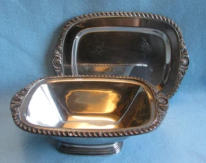 Vintage Gorham Electroplated Matching Bowl & Tray - Picture 1 of 8