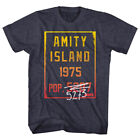 Jaws Amity Island Population Countdown 1975 Men's T Shirt Shark Movie Ocean Top