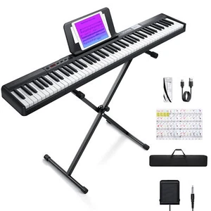 🎹 Donner DEP-1 Digitalpiano 88 Tasten mit Pedal, Ständer & Tasche, 128 Klänge - Bild 1 von 13