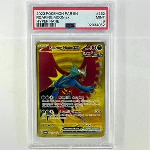 2023 POKEMON PAR EN-PARADOX RIFT #262 ROARING MOON EX HYPER RARE PSA 9 - Picture 1 of 3
