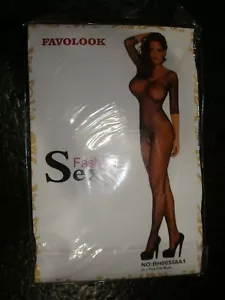 FAVOLOOK Body lingerie senza cavallo da donna body intero sexy a rete - Foto 1 di 2