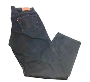 Pantalones de mezclilla negros rectos relajados para hombre Levis 550 Measures 41x32 - Imagen 1 de 9