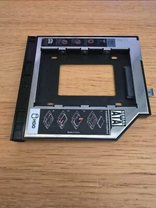 SATA 2nd HDD SSD Hard Drive Caddy Case For 9.5mm Universal Laptop CD / DVD-ROM - Picture 1 of 6