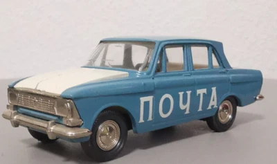 Russisches Modellauto Moskwitsch 412 "ПОЧТА/Potschta" Made in USSR ohne OVP - Bild 1 von 4