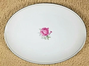 Piatto da portata Imperial Rose Fine China Japan 6702 Max Schonfeld 14" x 10,5" - Foto 1 di 5