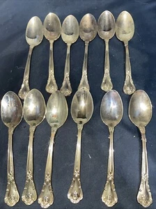 Godinger Grand Master Gold Plated Flatware 12 Pc Dinner Spoons - Picture 1 of 2