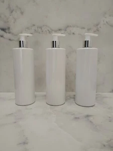 500ml Pump Bottle PET Plastic Bottle Bath Refill Dispenser Pump Mrs Hinch WHITE - Picture 1 of 20