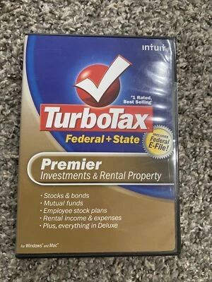 TurboTax 2008 Premier -Federal + State Investments & Rental Property - Image 1 of 2