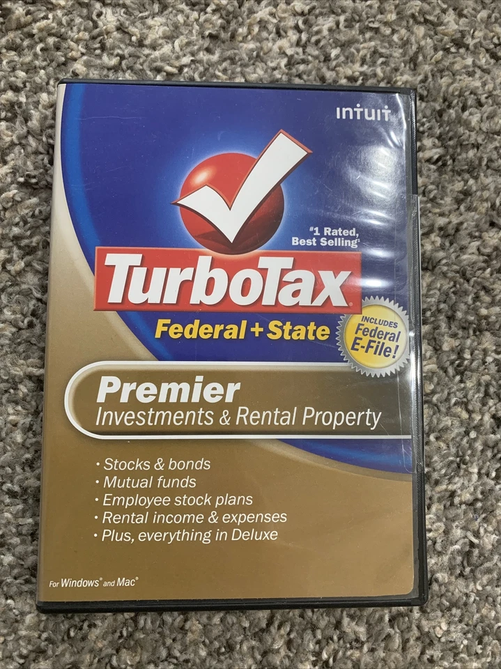 TurboTax 2008 Premier -Federal + State Investments & Rental Property - Image 1 of 2