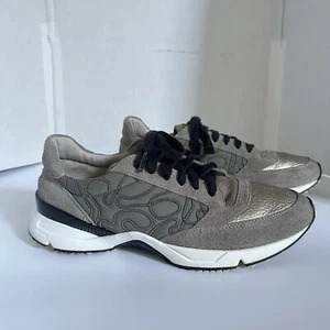 Brunello Cucinelli Gold Leather Monilli Beads Sneakers IT39.5 9.5 Clean Good - Picture 1 of 24