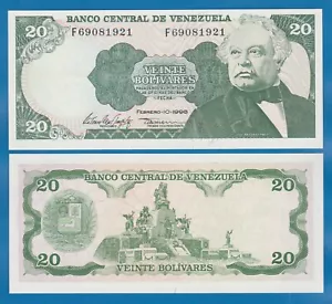 Venezuela 20 Bolivares P 63f 1998 UNC ( P 63 f ) - Picture 1 of 1