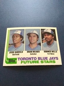 1982 Topps Baseball Jesse Barfield Rookie Card #203 Set Break NM-MT