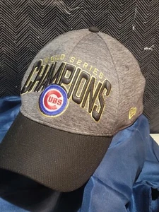 Chicago Cubs 2016 World Series Champions Hat Cap New Era 39 Thirty OSFM Flex Fit - Imagen 1 de 5