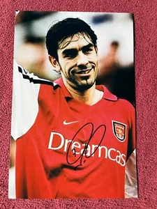 Autograph ROBERT PIRES-Arsenal FC-79 Caps FRANCE-Villarreal-FC Metz-signed 12x8" - Picture 1 of 3