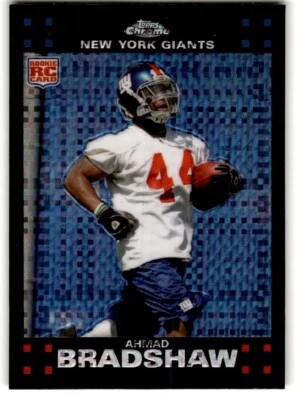 2007 Topps Chrome XFractors Ahmad Bradshaw Rookie #TC195 New York Giants - Image 1 of 2