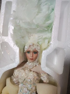 Rare Paradise Rustie Doll by Artist Tori Porcelain Showgirl Mint Green 26" Ed - Picture 1 of 18