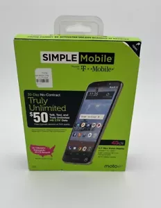Simple Mobile Prepaid Motorola E5 ( 5.7"inch ) (16GB) - Dark Gray - Picture 1 of 3
