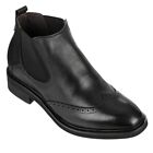CALDEN K28802 - 3 Inches Elevator Height Increase Fashion Wing-Tip Ankle Boots