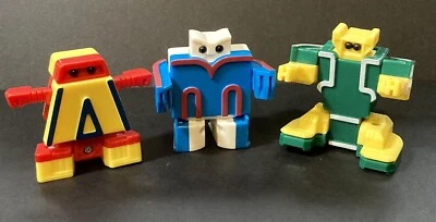 Vintage 1985 Alphabots Transformer Alphabet Robot Letters A, B, & C - Image 1 of 4