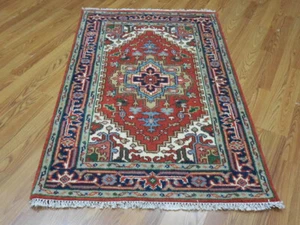 Bohemian Rug, Oushak Turkish Ushak Rug,Geometric Village Rug 3x5 Ft - Picture 1 of 20