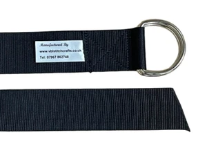 50mm, 3mtr Webbed Twin Ring Lashing Strap, Tie Down, Trailer, Roof Rack, Boating - Picture 1 of 4