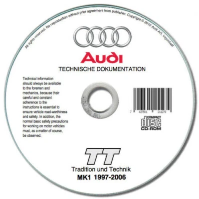 Audi TT (1997-2006) manuale tecnico e di riparazione  - Immagine 1 di 4