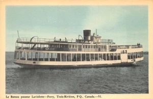 Trois-Rivières PQ Canada La Bateau passeur Laviolette -Ferry Postcard - Picture 1 of 2