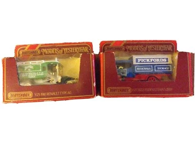 MATCHBOX MODELS OF YESTERYEAR Y-27 1922 and FODEN STEAM LORRY Y25 191 0 LESNEY  - Image 1 of 4