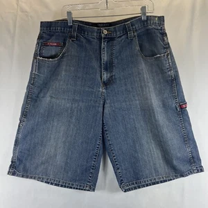 US Polo Assn Vintage Medium Wash Blue Carpenter Denim Jean Shorts Men's Size 40 - Picture 1 of 21