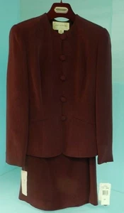 JONES NEW YORK WOMENS SILK DESIGNER BUSINESS SUIT US Size 4 P - Picture 1 of 7