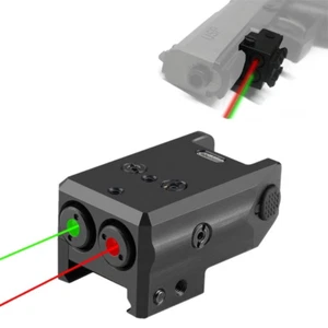 Dual Green&Red Laser Sight Combo Duo-Laser Beam for Pistols with Picatinny Rail - Picture 1 of 12