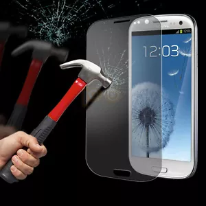 Samsung Galaxy S3 I9300 Premium Tempered Glass Film Screen Protector Retail Pack - Picture 1 of 2