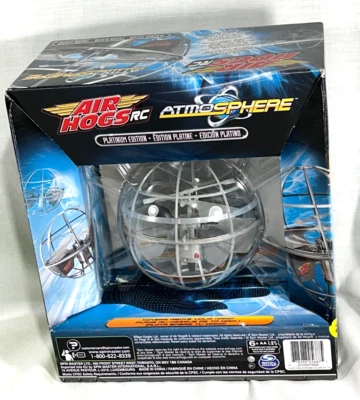Air Hogs RC AtmoSphere Axis Auto Hover Technology Flying Sphere Gray Brand NEW - Image 1 of 4