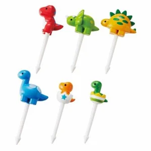 Food Picks Dinosaur TORUNE Lunch Box Japanese Bento Decoration Kawaii 6pcs Japan - Picture 1 of 7