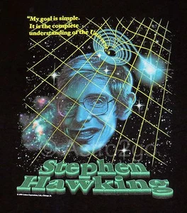 Camiseta STEPHEN HAWKING-Physics Science Cambridge Cosmology Agujeros Negros ALS S-3X - Imagen 1 de 2