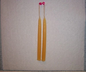 PENNSYLVANIA AMISH HAND DIPPED 7" MINI CANDLES SPICE unsented - Bild 1 von 2