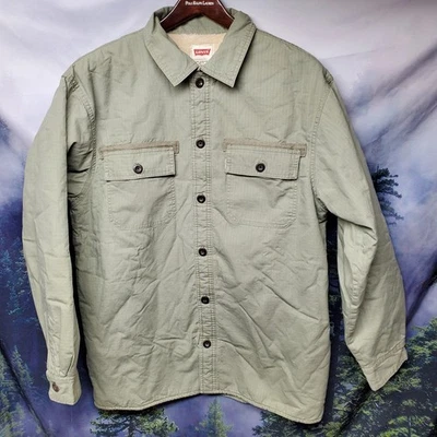 Chaqueta de campo forrada de lana con botones talla mediana Levis para hombre Foto 1 de 4