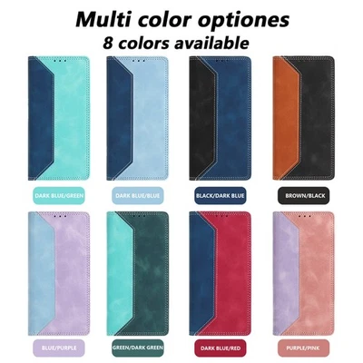 Splice Leather Wallet Cover Case For Fujitsu Cubot Asus Sharp Blackview Oukitel - Image 1 of 4