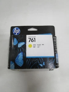 HP 761 Yellow Printhead HP CH645A Printhead sealed box DATE 2023 NEW SEE PHOTOS - Afbeelding 1 van 9