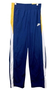Youth Nike Athletic Pants Mesh Sweatpants Joggers Boys Size Lg 14-16 Blue Yellow - Picture 1 of 3