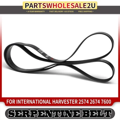 Correa serpentina de alta resistencia 98,62 pulgadas para International Harvester 2574 2674 7600 Foto 1 de 4