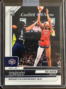2025 Panini Instant WNBA #85 Kiki Iriafen Washington Mystics RC - Picture 1 of 2