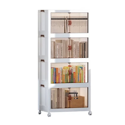 Gabinete de almacenamiento plegable organizador de ahorro de espacio multifuncional de plástico para bebés Foto 1 de 4