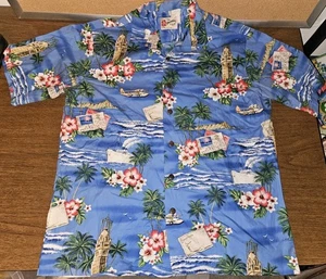 Hilo Hattie's The Hawaiian Original Herren Button Down Tropical Hemd Größe Large - Bild 1 von 3