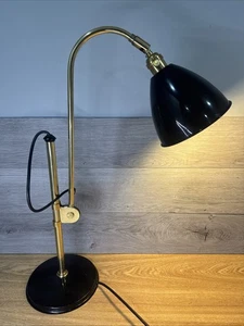 Robert Dudley British Best desk Lamp Brass & Black 32” Tall - Picture 1 of 10